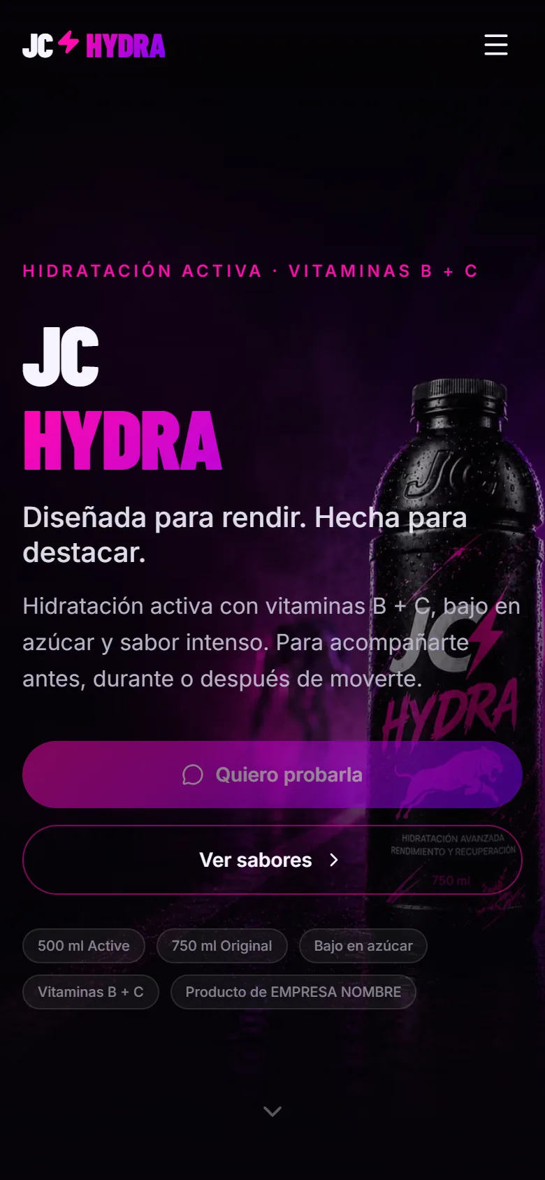 JC Hydra en celular