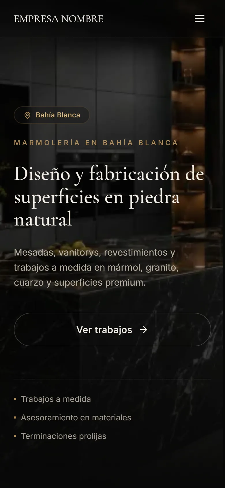 Marmolería en celular